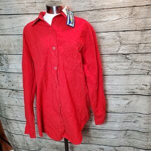 Shaver Lake Red Long Sleeve Shirt Size Medium NWT